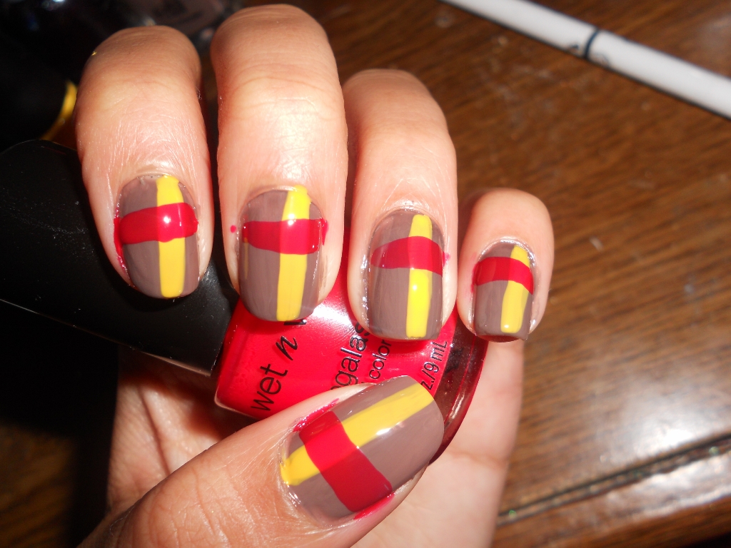 3. "Trendy Plaid" Nail Design for Short Nails - wide 8