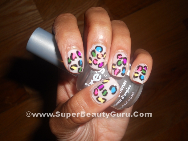 Colorful Leopard Print Nail Tutorial: How to paint a leopard print manicure  | Offbeat Look