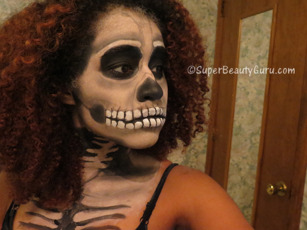 Halloween Face Painting - Skeleton