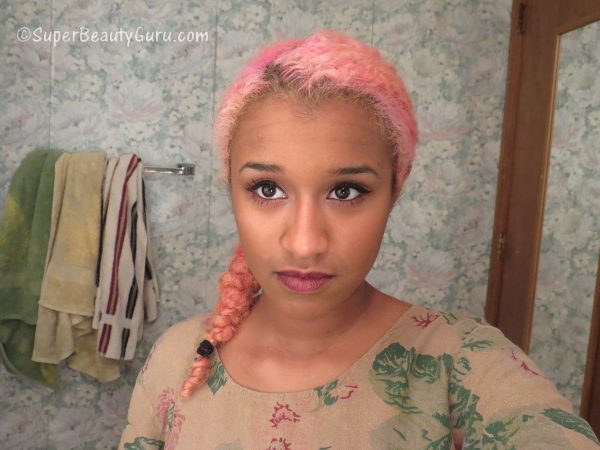 How To Dye Dark Black Hair Pastel Pink Offbeat Look