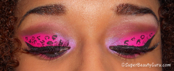 Pink Leopard Print Eye Makeup Tutorial