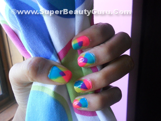 Overlapping Triangle Nail Tuorial