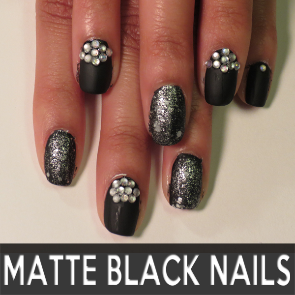 Matte Black Nails